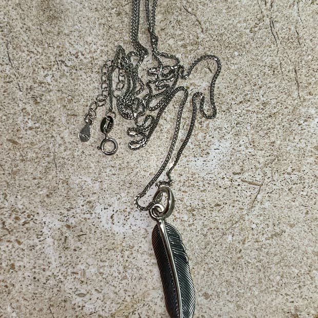 빈티지 페더 네크리스 / 남자목걸이 여자목걸이 크롬하츠무드