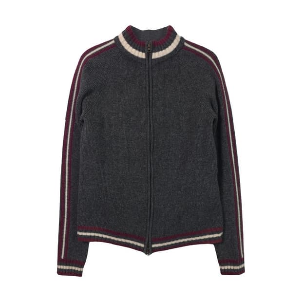 CHEVIGNON 사이드 라인 스포티 Y2K 니트 집업 85