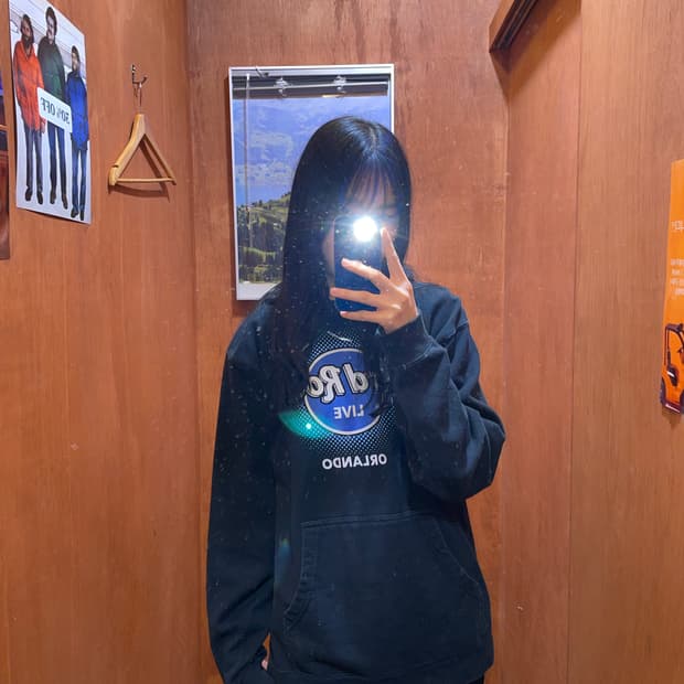 (M) Hard rock cafe 빈티지 프린팅 후드티