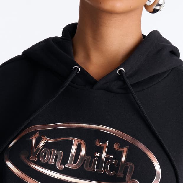 본더치 로고 프린팅 후드티 L