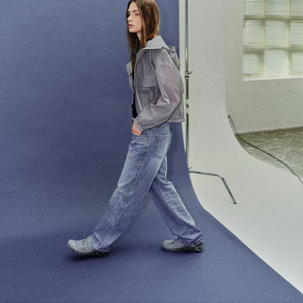 더에프유 Regular slub denim