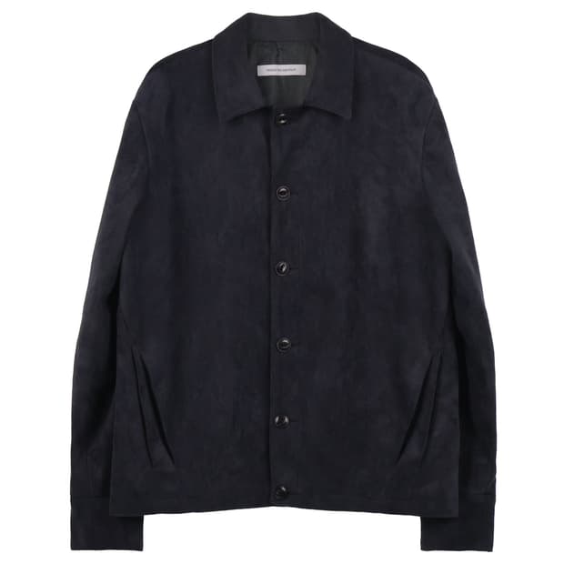 Suede Jacket- Deep Navy