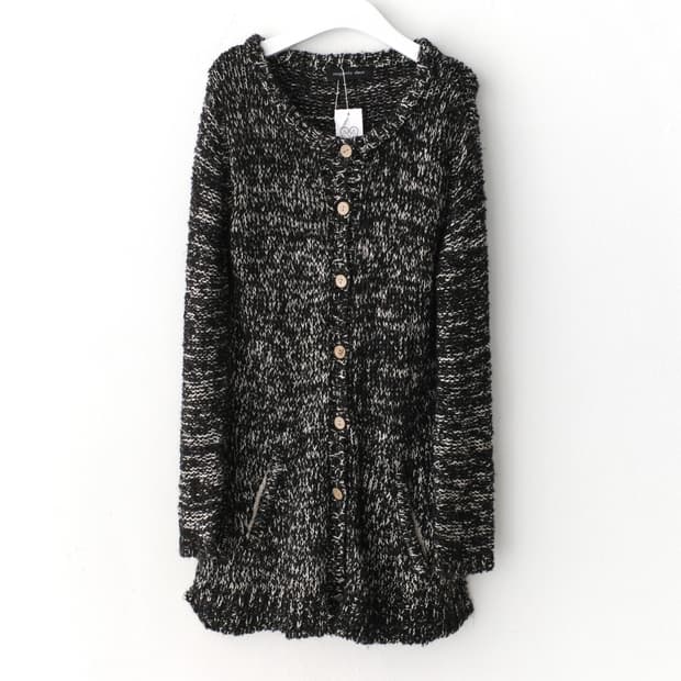 bokashi knit cardigun