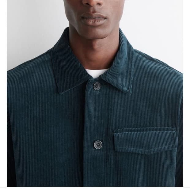 코스 코튼 코듀로이 오버셔츠 xl