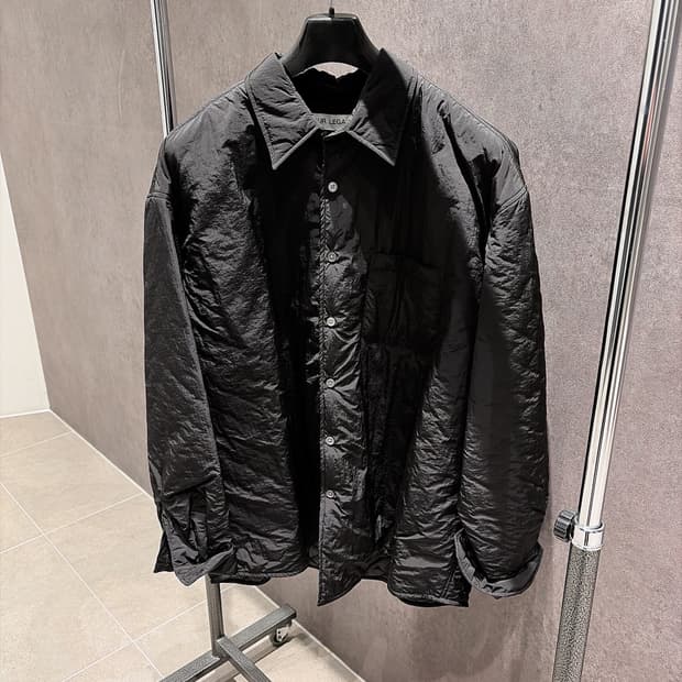 (정품/새상품) 아워레가시 남성 블랙 패디드 테크 버로우드 자켓