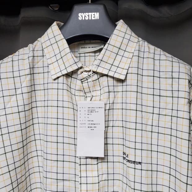 드롤드무슈 오버핏 체크셔츠