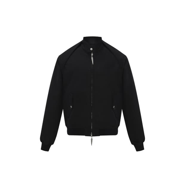 산쿠안즈 레이어드 숄더 재킷 블랙