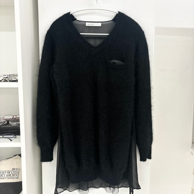 Sacai luck wool dress knit