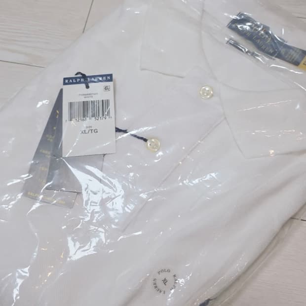 폴로 랄프로렌 남성 클래식핏 카라티 (화이트/XL)