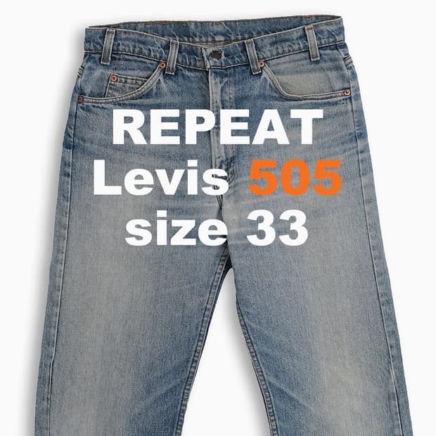 리바이스 505 오렌지탭 80s USA 33 사이즈 OR5053491