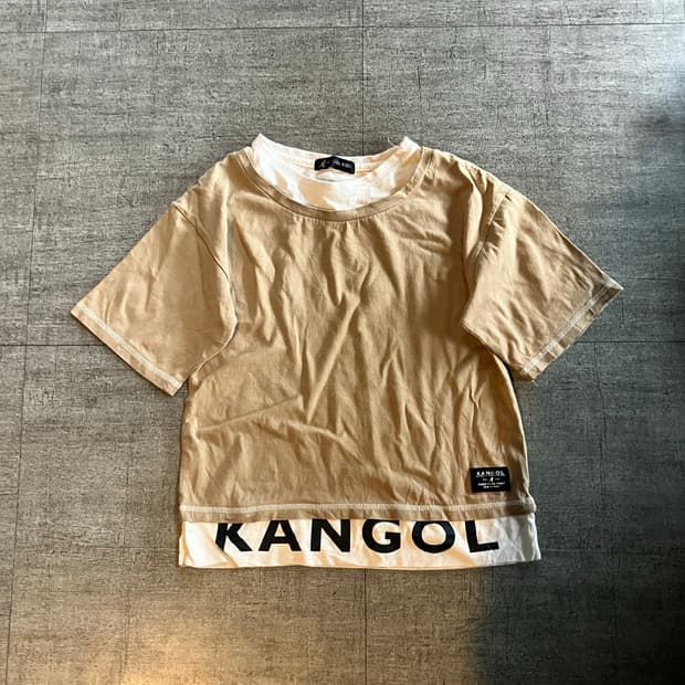 Kangol 캉골 올드스쿨아메카지 레이어드 반팔티셔츠