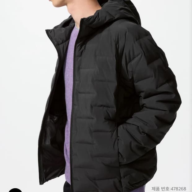 유니클로 퍼프테크 경량패딩 M