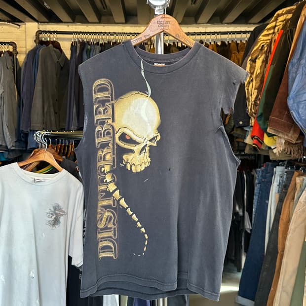 디스터브드 Disturbed 락밴드 프린팅 베스트 