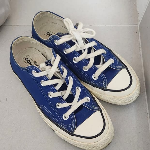 컨버스 척테일러 올스타 로우 블루 230