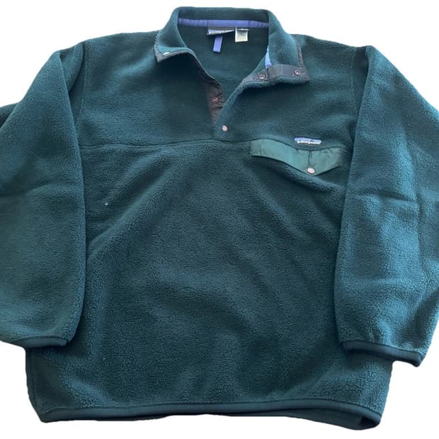 90s 자메이카 파타고니아 신칠라 스냅-T 딥그린