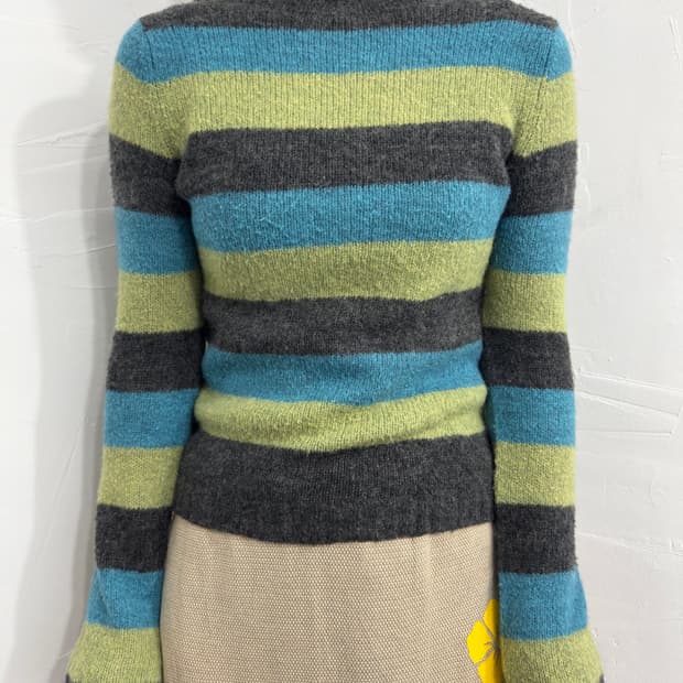 nice claup stripe knit longsleeve