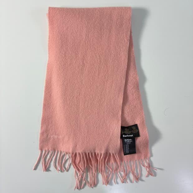 Babour 바버 핑크 램스울 머플러