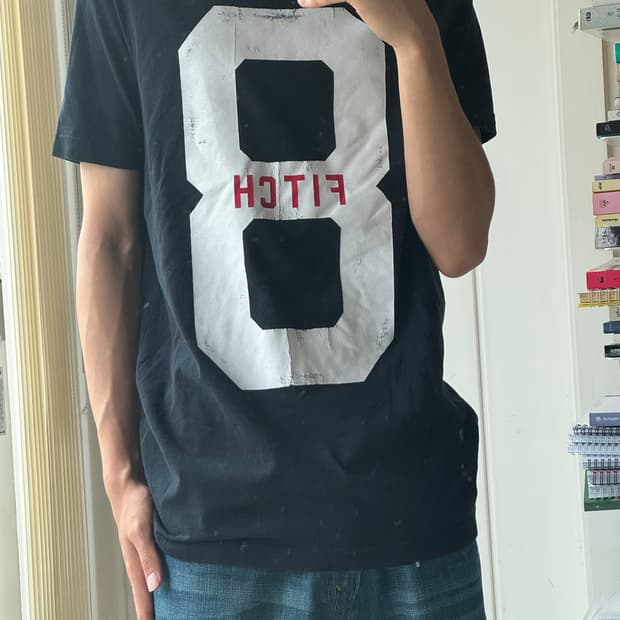 아베크롬비 반팔 8프린팅 XL