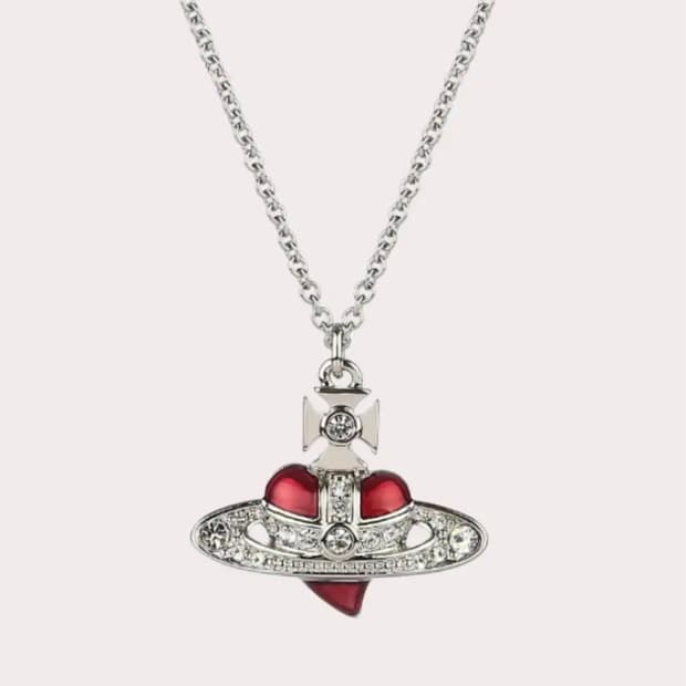 비비안웨스트우드 뉴 디아망테 하트목걸이