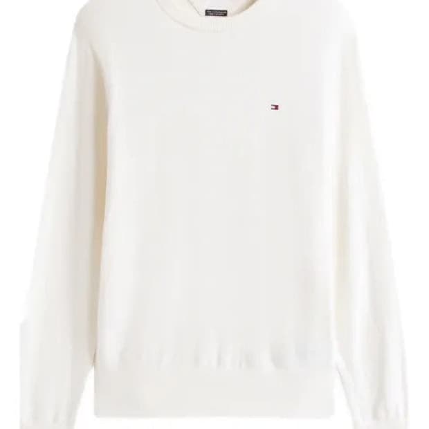 타미 힐피거  와플 크루넥 니트