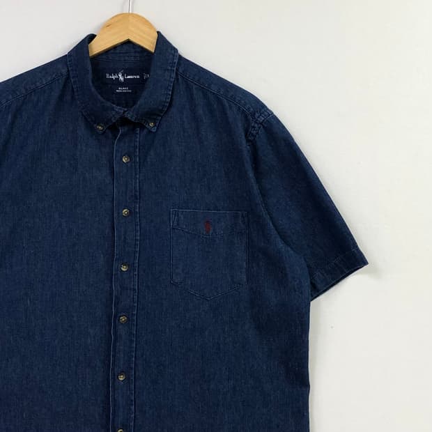 XL 폴로 데님 셔츠