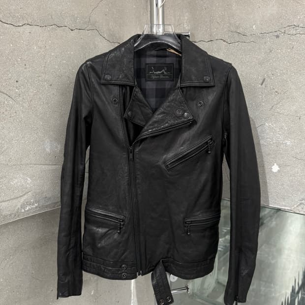 히스테릭 글래머 양가죽 라이더 자켓