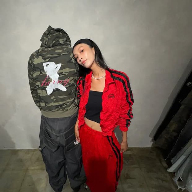 그레일즈 crinkle track jacket red 트랙 자켓 져지