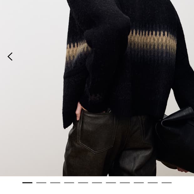 토니웩 Alpaca Jacquard knitted blouson