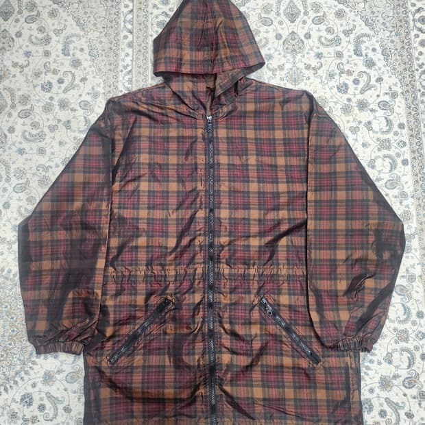 shedrain 체크 바람막이 자켓 S-M (100-105)