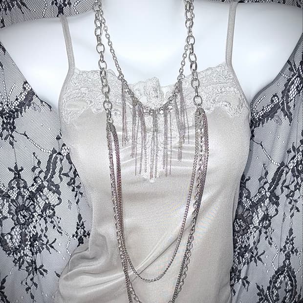 Silver chain necklace 