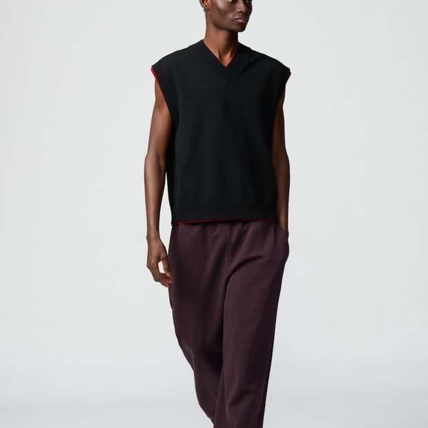 유니클로 스웨트 와이드팬츠