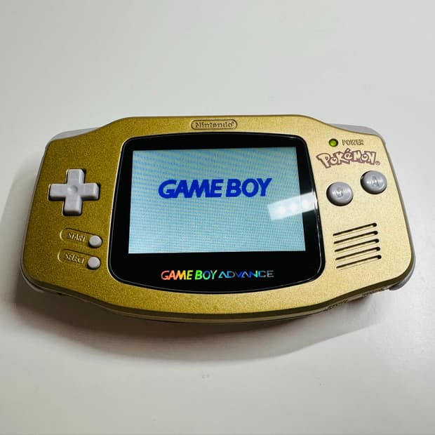 닌텐도 GBA 게임보이 어드밴스 백라이트 피카츄 골드 하우징품 판매