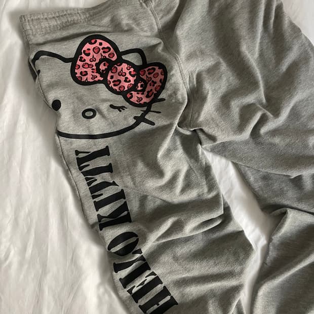 빈티지 핑크 호피 헬로키티 츄리닝 츄바