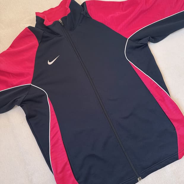 나이키 네이비 배색 핑크 져지