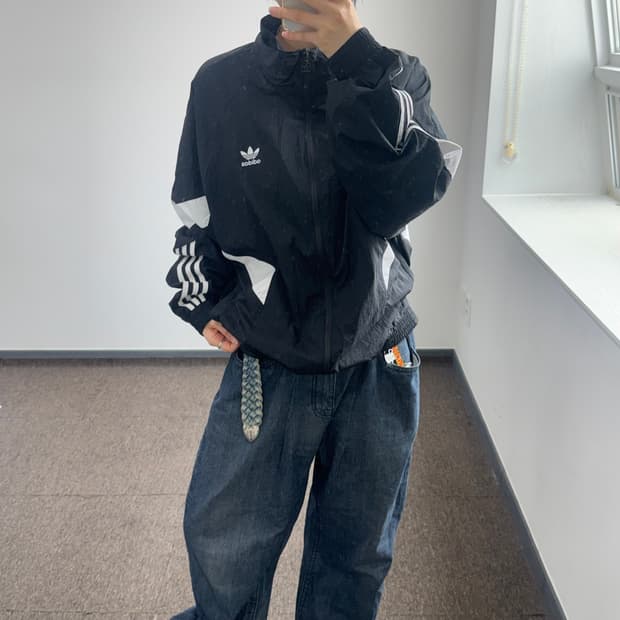 Adidas 아디다스 파이어버드 블랙 바람막이