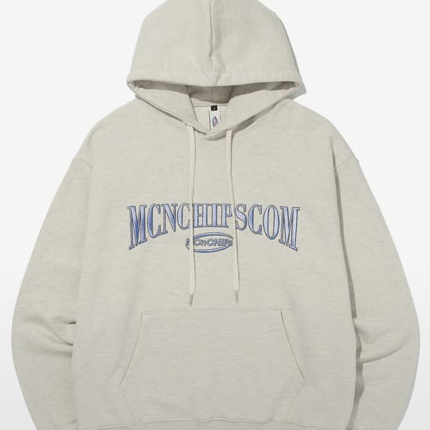 맥앤칩스 후드티 Vintage arch-logo hoodie