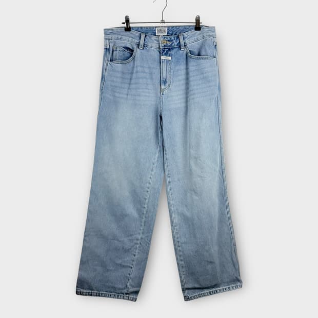 (32) 마리떼프랑소와저버 연청 세미와이드 데님 팬츠 