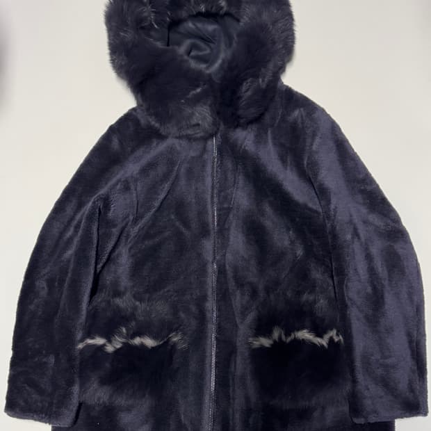 여성 A&D 아뜰리에 사가퍼 천연 양모 폭스 코트 88