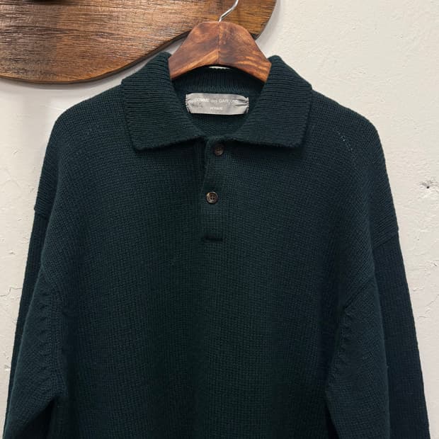 L) COMME des GARCONS HOMME Wool Knit Pol