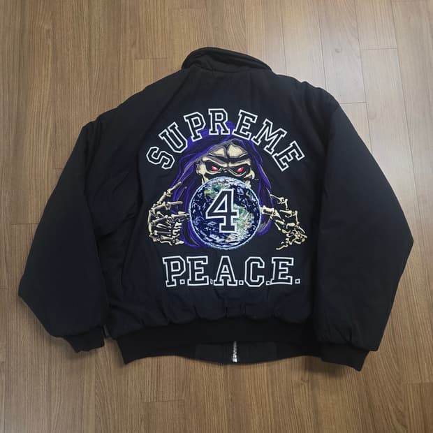 (M) 23fw 슈프림 피스 자수 워크 자켓