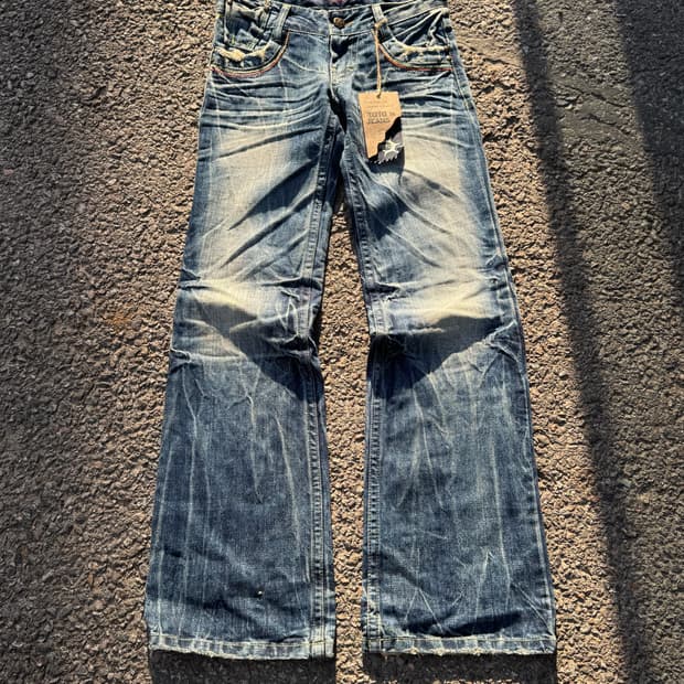 TOTO – Wash Boot-cut Denim Pants