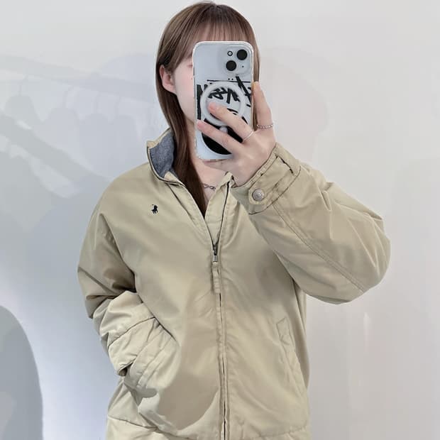 폴로랄프로렌 90‘s 베이지 폴리쉘 자켓