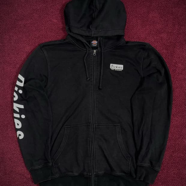 디키즈 블랙 후드집업 XL (105)