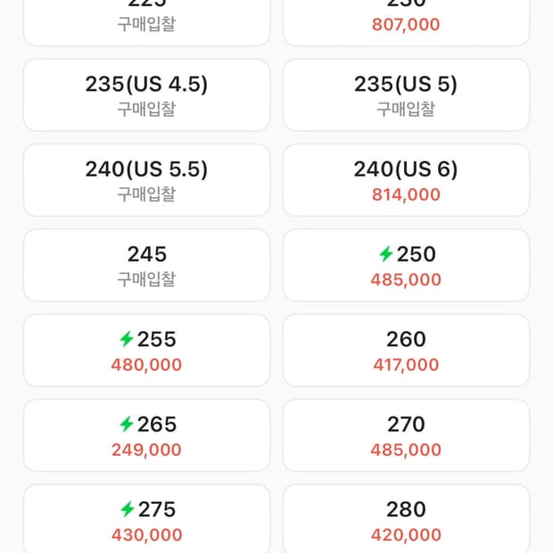 에어조던4 레트로se 블랙앤 라이트스틸 285