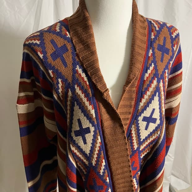 Titicaca . 에스닉 히피 오픈 가디건