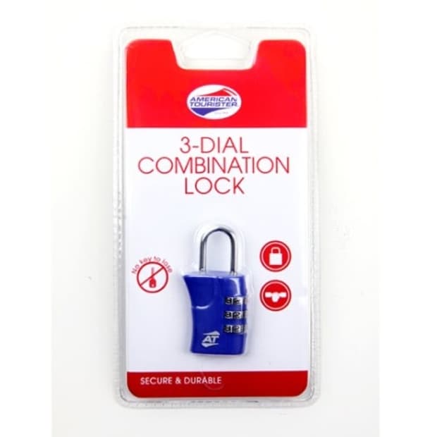 [새상품.정가9,000] 아메리칸투어리스터 3다이얼 / 열쇠 자물쇠 여행