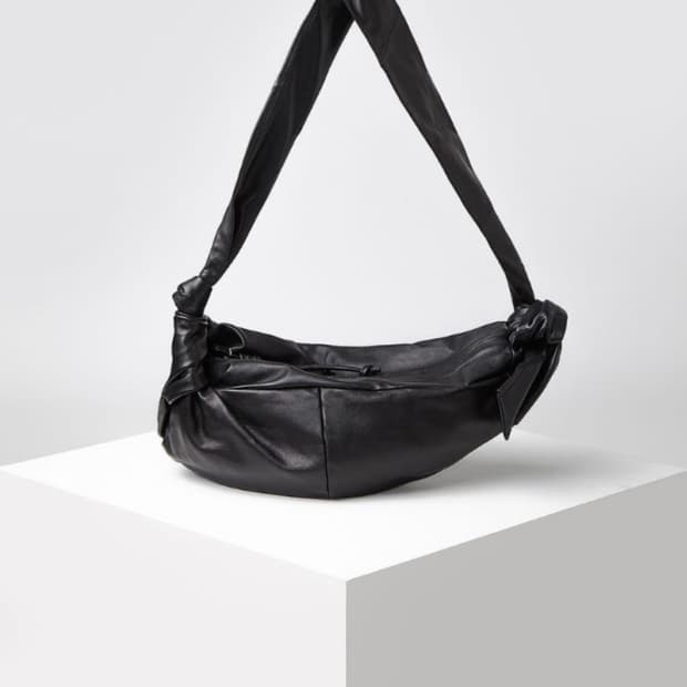 아카이브앱크 터번백 램스킨 블랙 양가죽 르메르 크로와상백 맛 범백 가방