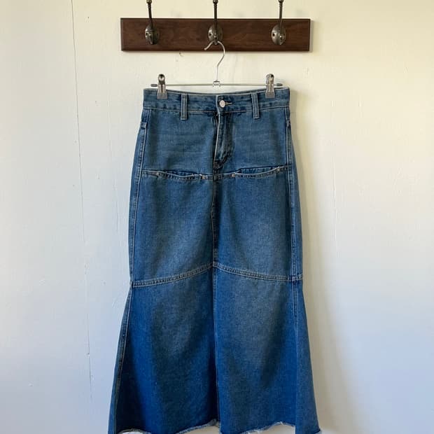 lips 투 포켓 데님 스커트