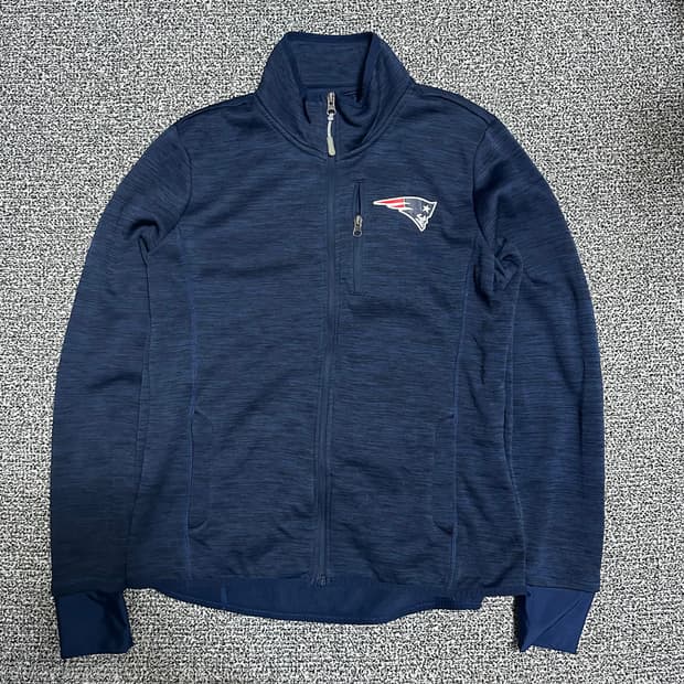 (XL) NFL 뉴잉글랜드 패트리어츠 네이비 풀집업 자켓