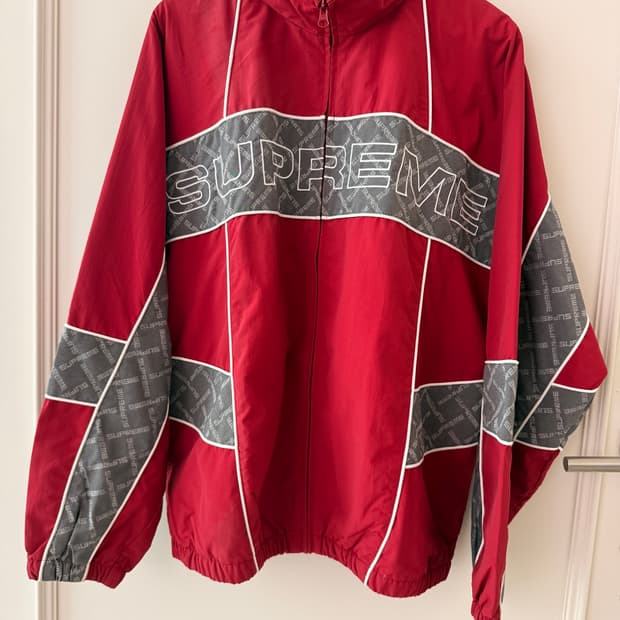 슈프림 (SUPREME) 자카드 패널 트랙 자켓 XL -22FW